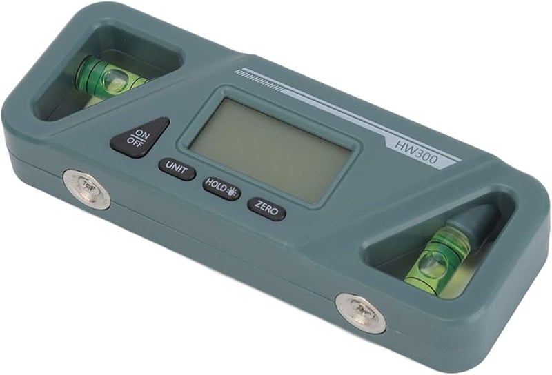 مقياس الميل الرقمي الأخضر الداكن مع تثبيت البيانات وشاشة LCD وأداة قياس زاوية المنقلة لإصلاح السيارات - Image 2