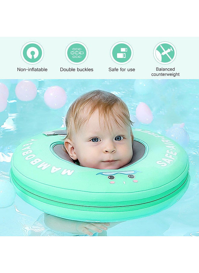 Mambobaby - Mambobaby B510 Non-Inflatable Baby Float Neck Ring Head Float Swimming Ring Toys Swim Trainer for Pool Bathtub 0-6 Months Infants - Image 1