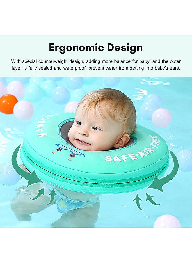 Mambobaby - Mambobaby B510 Non-Inflatable Baby Float Neck Ring Head Float Swimming Ring Toys Swim Trainer for Pool Bathtub 0-6 Months Infants - Image 1