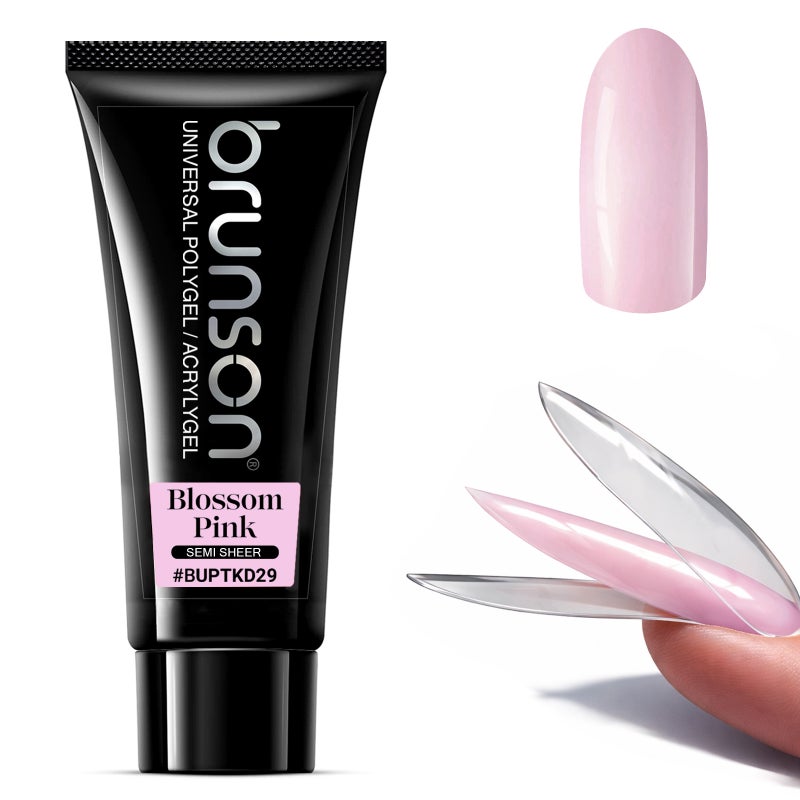 Polygel for Nails 100g- Brunson Universal Poly Gel Nail Builder Extension for Nail Art Design – High-Viscosity Builder Gel - Professional Acrygel for Nail Extensions | Sandwich Dual Form Technique