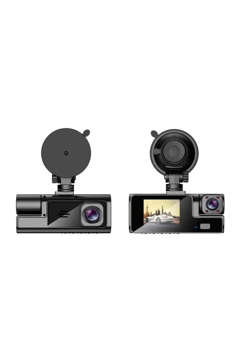 SYOSI - Dash Cam Car Camera Suction Cup Type Dash Cam Front and Inside 1080P FHD Dash Camera with 140 Degrees Wide 24 Hours Parking Monitor Loop Recording Motion Detection Easy to Install - Image 1