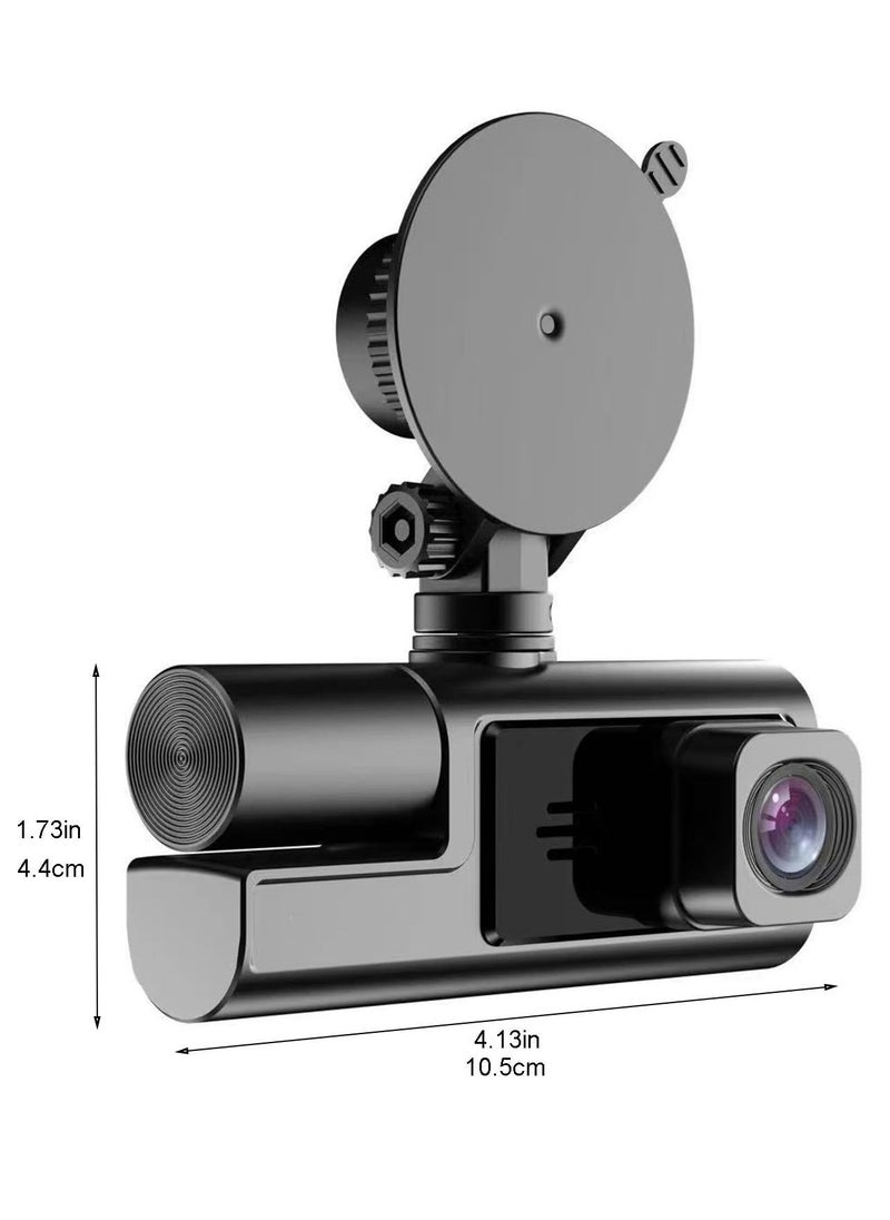 SYOSI - Dash Cam Car Camera Suction Cup Type Dash Cam Front and Inside 1080P FHD Dash Camera with 140 Degrees Wide 24 Hours Parking Monitor Loop Recording Motion Detection Easy to Install - Image 1