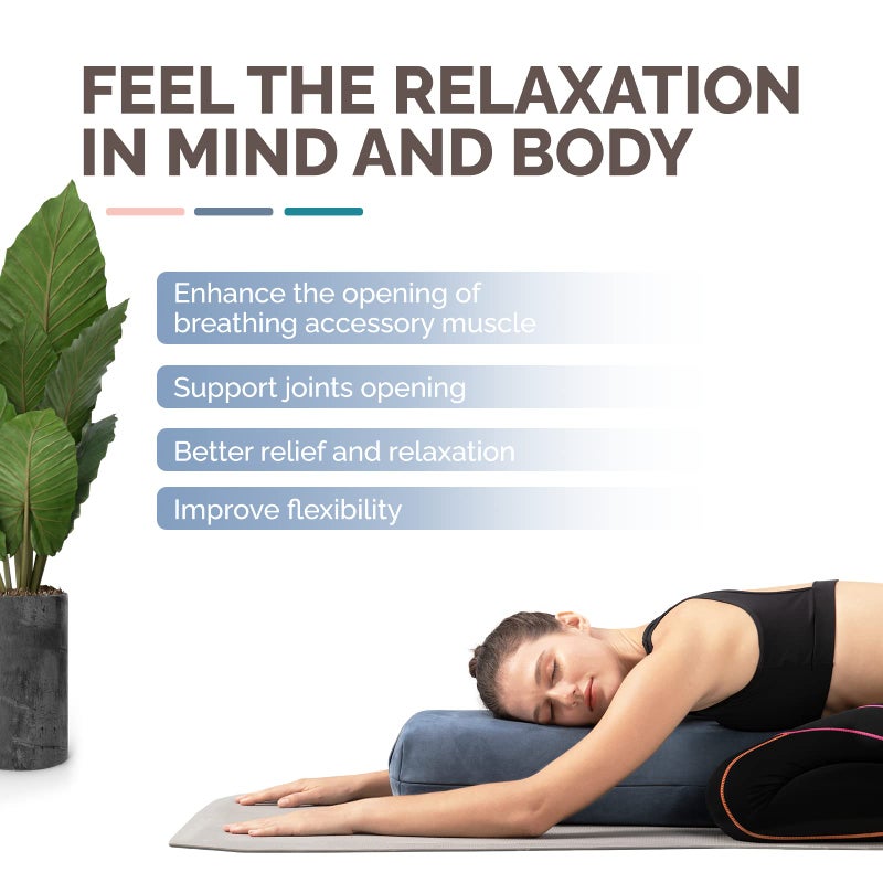 Yes4All وسادة يوغا بوسلر من ييس4أول بطبقة ثلاثية من الإسفنج لليوغا الاستشفائية والتأمل - وسادة دعم يوغا متعددة الاستخدامات، تعديل التوازن والوضعيات - Image 4