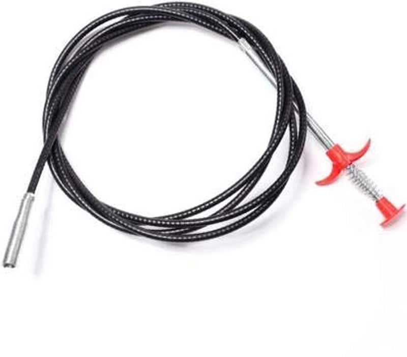 Jorex Mart Jorex Mart : Big Size162 cm Wire Brush Hand Kitchen Sink Cleaning Hook Sewer Dredging Device Spring Pipe Hair Dredging Tool (Red) (162cm)(1 pic)  - Image 1