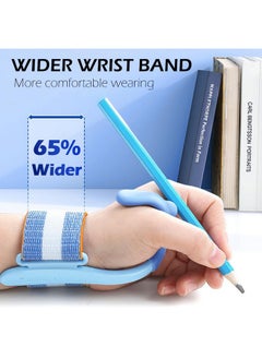 Elfzone Pencil Grip Corrector For Kids Handwriting - Adjustable Anti-Hook Wrist Correctors For Children Students Pen Holding Trainer Toddler Finger Grips For Pencils Writing Posture Training Gripper Aid Tool  - Image 4