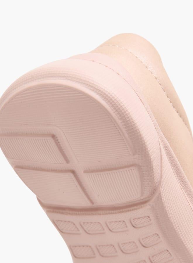 Barefeet Girls Embellished Bow Sneakers With Hook And Loop Closure Ramadan Collection - Image 5