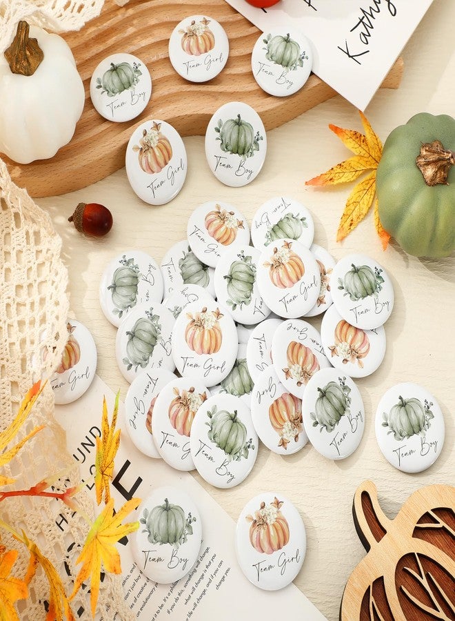 وولاين مجموعة دبابيس كشف جنس المولود من والين، 50 قطعة، بتصميم يقطين الخريف، مناسبة لحفلات استقبال المولود الجديد، وحفلات عيد الشكر، وحفلات استقبال المولود الجديد، وألعاب الأطفال، بطول 1.8 بوصة. - Image 4