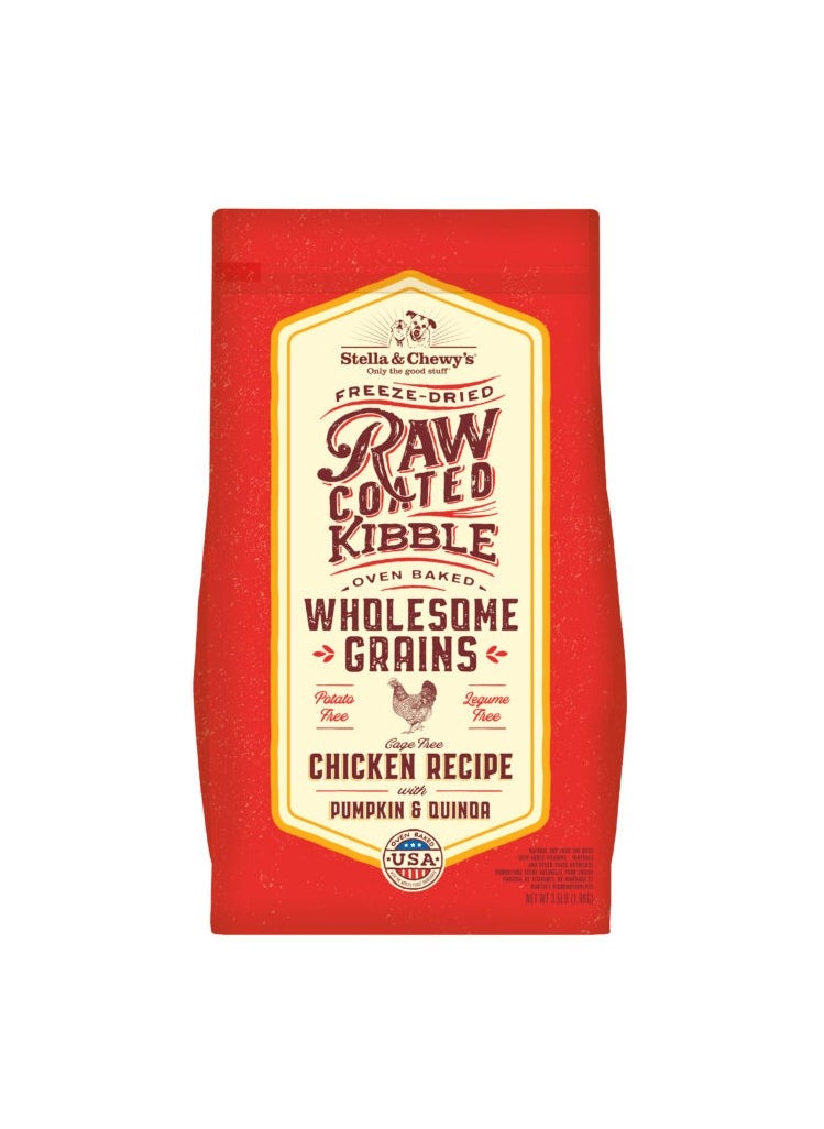 Stella & Chewys Stella & Chewy's Baked Kibble for Dogs - Raw Coated Wholesome Grains Chicken Recipe - 3.5 lb  - Image 1