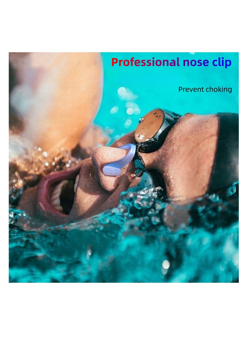 NOVOLAN - NOVOLAN Swimming Ear Plugs and Nose Clip Set, 3-Pack, Water-Proof Silicone Ear Plugs, Noise Reduction Sleep Ear Plugs, Anti-Water for Swimming, Snorkeling, and Water Sports, Comfortable & Secure Fit - Image 1