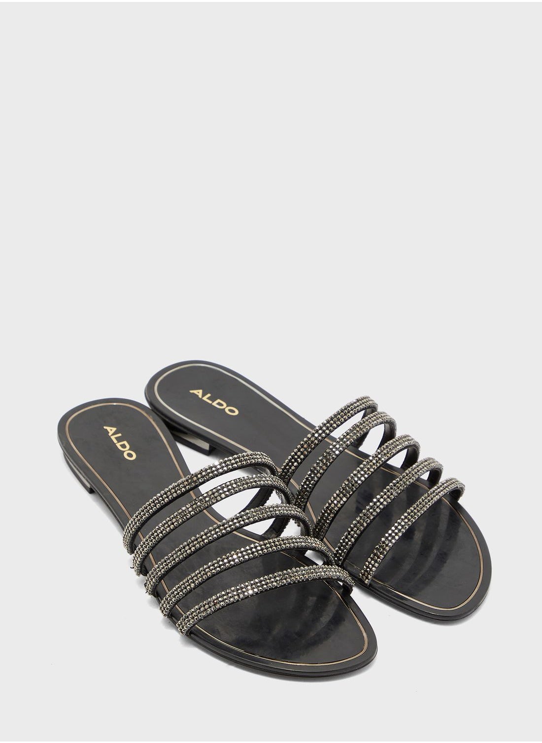 Buy Aldo Black Droelian Flat Sandals for Women in KSA