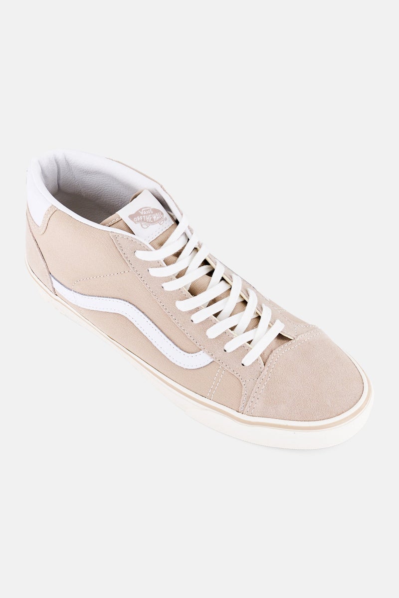 VANS Men  Mid Skool 37 Lace Up Training Shoes, Tan - Image 1
