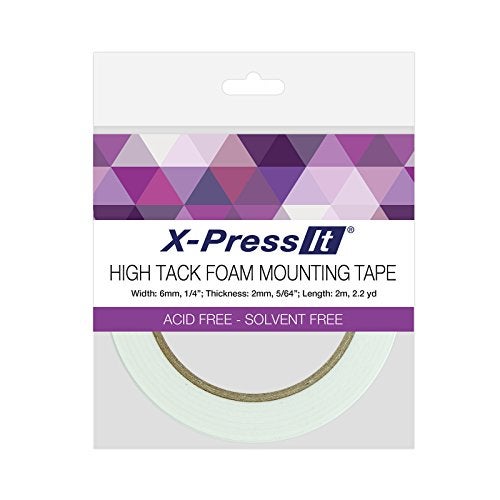 X-Press It شريط فوم عالي الالتصاق X-Press It FTH6، 1/4" × 2.2 ياردة - Image 4