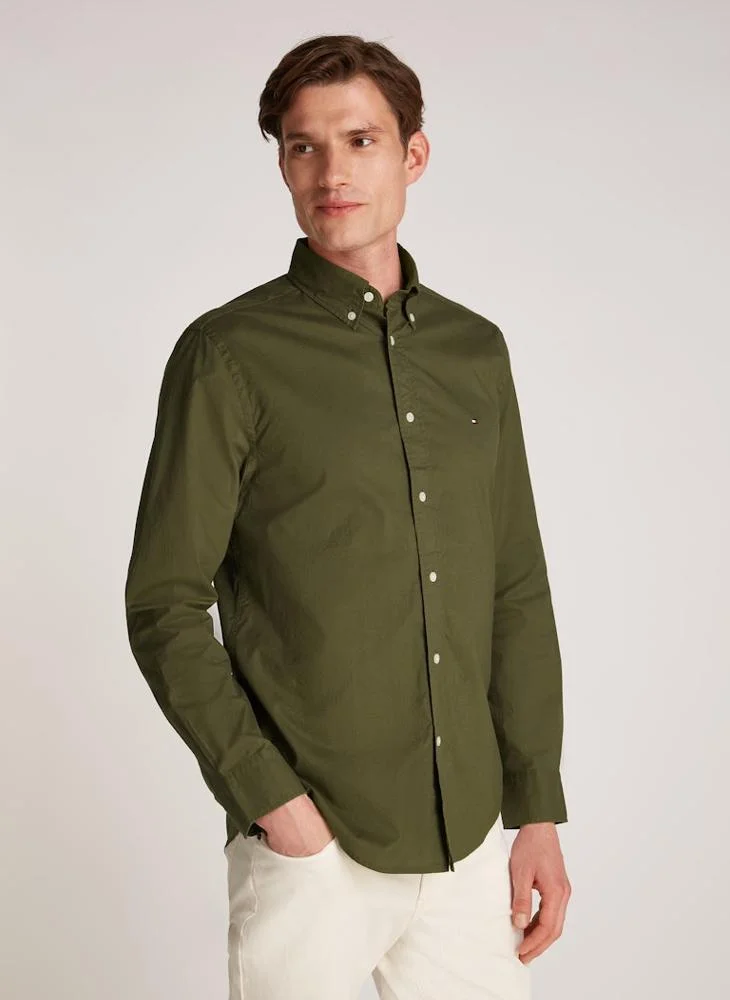 تومي هيلفيغر Essential Regular Fit Poplin Shirt