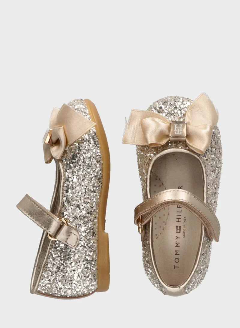 TOMMY HILFIGER Youth Front Bow Slip On Ballerina