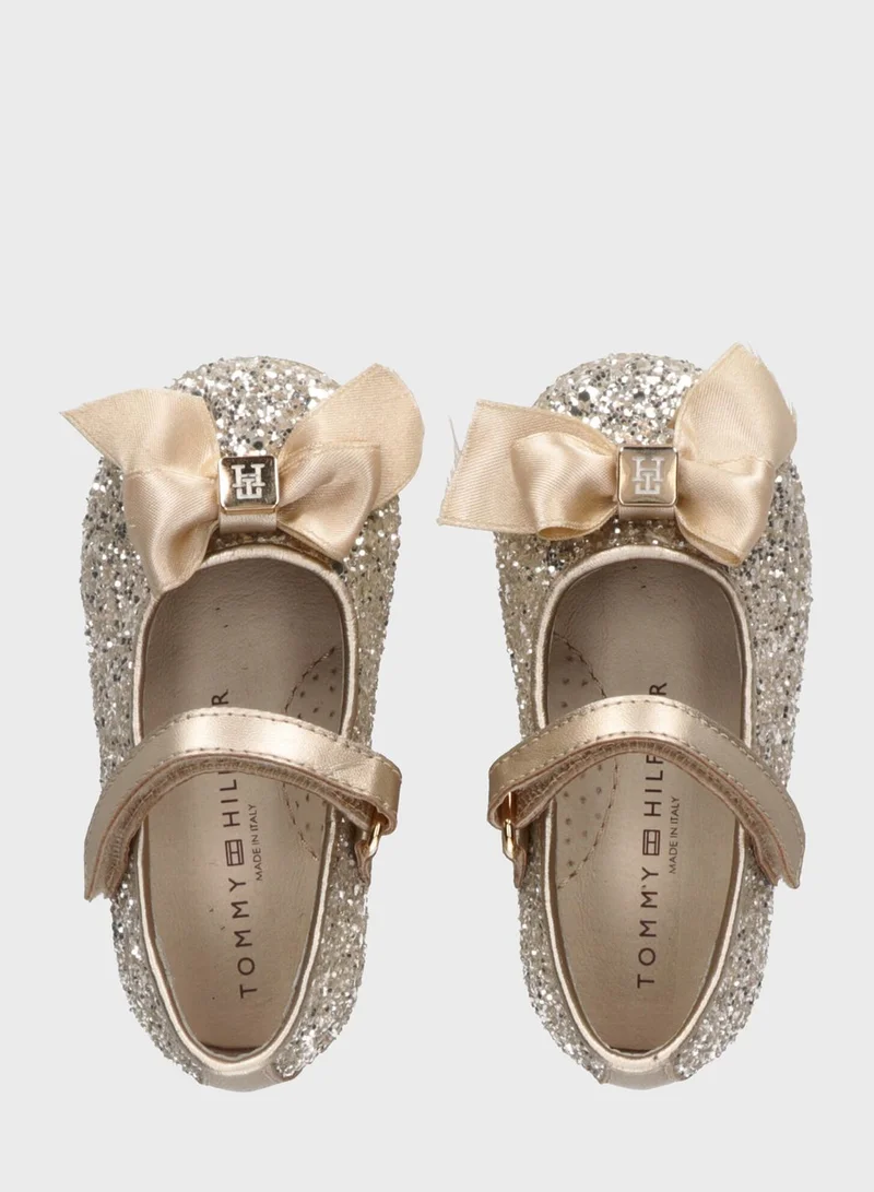 TOMMY HILFIGER Youth Front Bow Slip On Ballerina