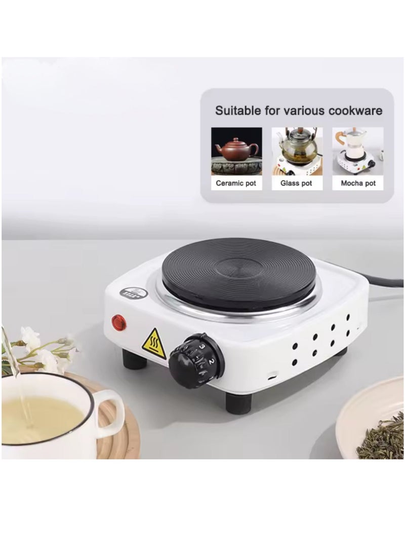 1000 Watt Single Solid Electric Hot Plate - Portable Ceramic Heater with Fast Heating and Automatic Temperature Control - Image 2