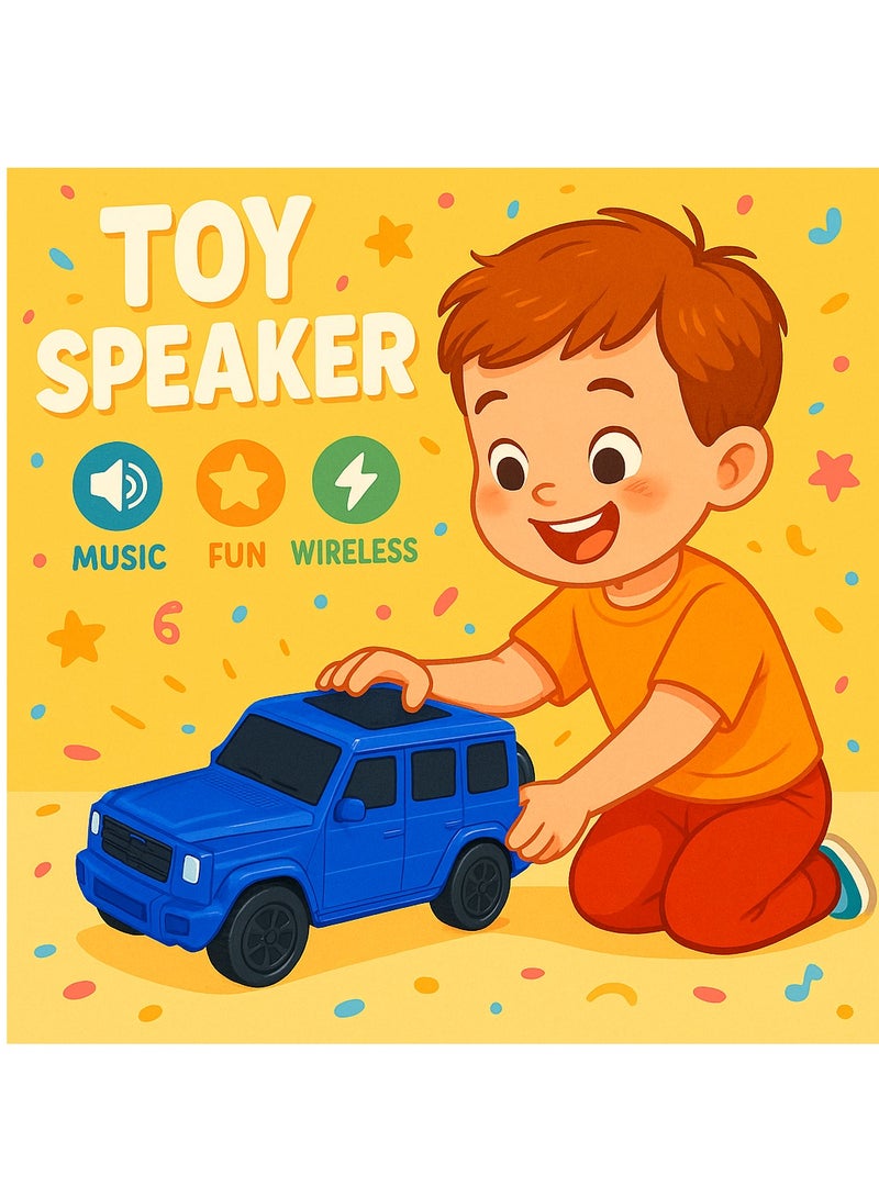 BDT سبيكر سيارة بلوتوث BDT CAR8 – شكل مميز وتصميم جذاب للموسيقى والديكور واللعب – أزرق - Image 3