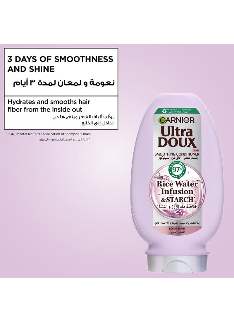 garnier Ultra Doux Rice water Conditioner, 360 ml - Image 2