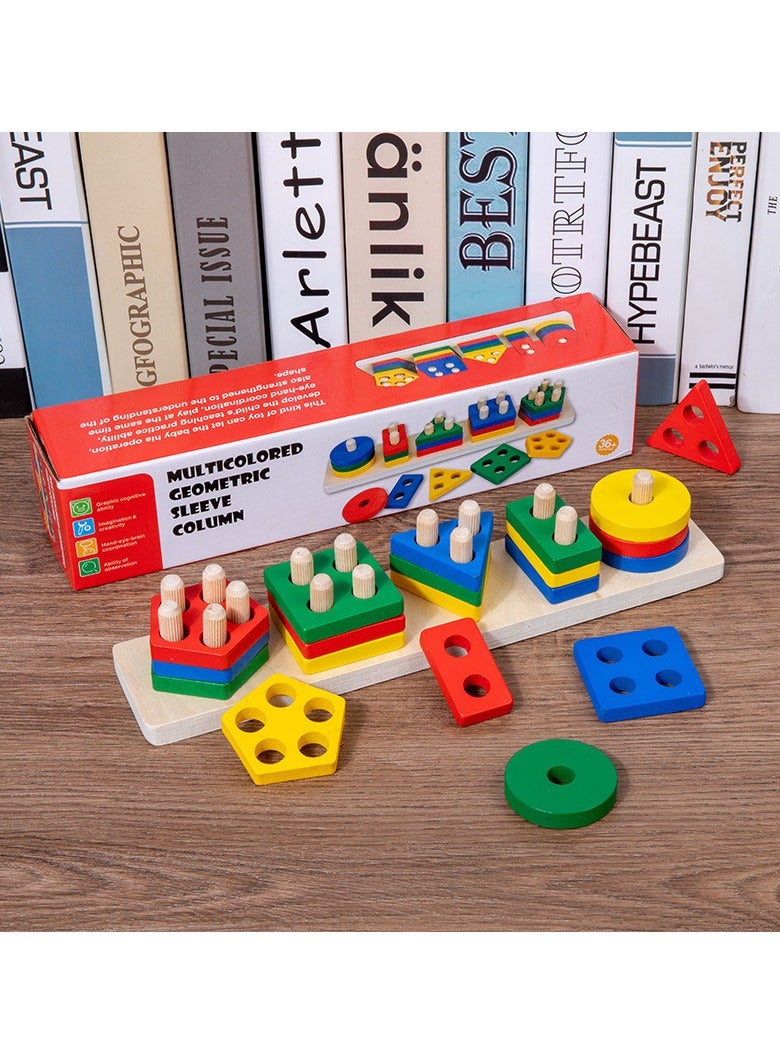 Unique Wooden Geometry Toys in Rectangular Shape: Challenge Your Mind - Image 1
