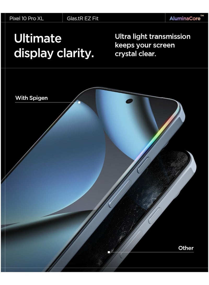Spigen GLAStR EZ FIT Tempered Glass Google Pixel 10 Pro XL | 9 Pro XL Screen Protector - Case Friendly [2 PACK] - Image 5