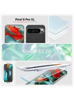 Spigen GLAStR EZ FIT Tempered Glass Google Pixel 9 Pro XL Screen Protector - Case Friendly [2 PACK]  - Image 2