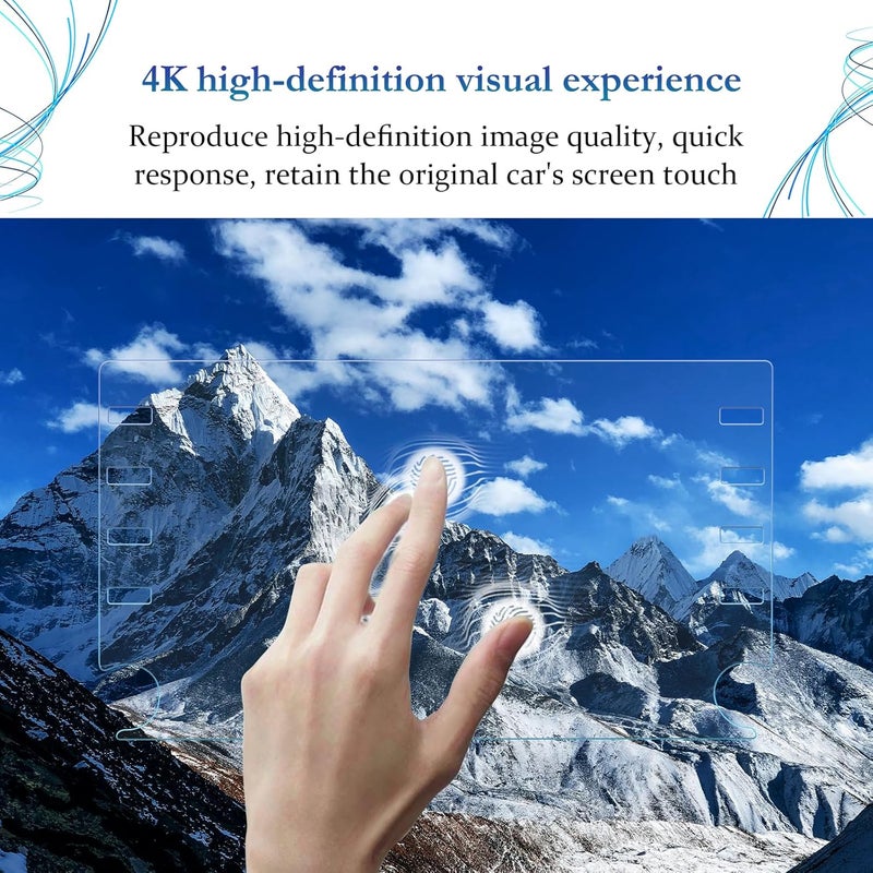 SKTU Tempered Glass Screen Protector for 2019-2022 Toyota Corolla 8-Inch Navigation Display - Image 3