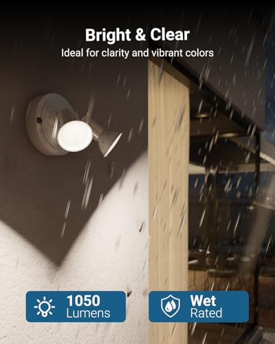 Sunco Lighting Sunco 6 Pack Outdoor LED Flood Home Residential Patio Driveway Light, Waterproof PAR38 LED Bulb, CRI90 2700K Soft White Dimmable, 100W Equivalent 13W, Exterior, Wet-Rated, 1050 Lumens, E26 Base - UL - Image 2