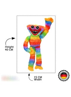 General Huggy Buggy Cute Toys, 40cm Rainbow Soft Fun Plush Toys, Sausage Monster Scary Plush Toys for Teens and Game Fans  - Image 2