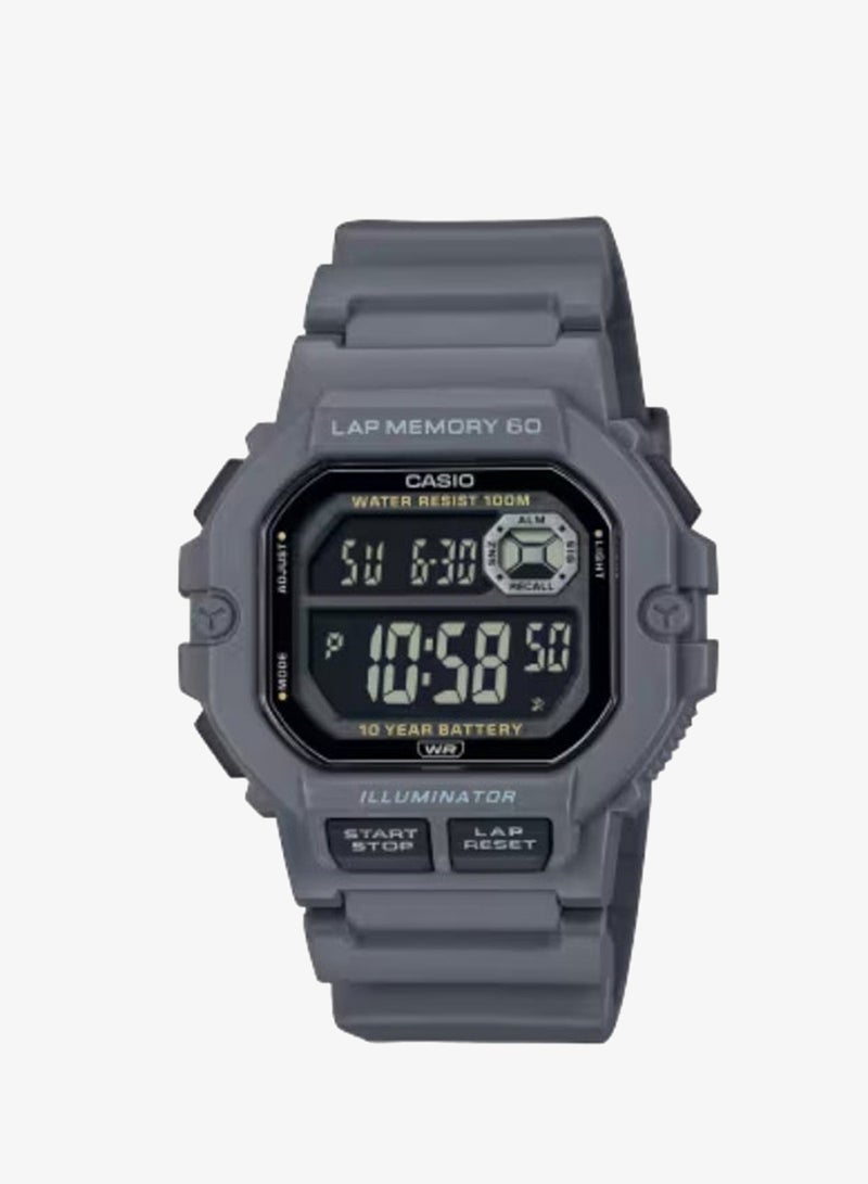 Men's Resin Digital Watch WS-1400H-8BVDF - 44.5 mm