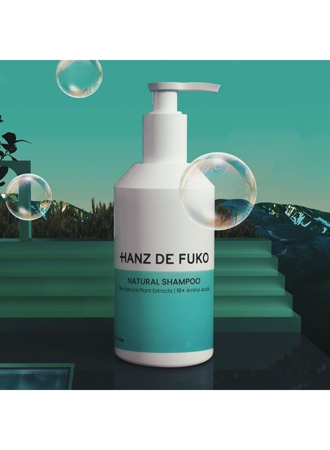 hanz de fuko شامبو طبيعي متميز - منظف شعر عالي الأداء - خالي من الكبريتات والبارابين - يهدئ تهيج فروة الرأس - 16+ مستخلصات نباتية طبيعية، 8 أونصات. - Image 5