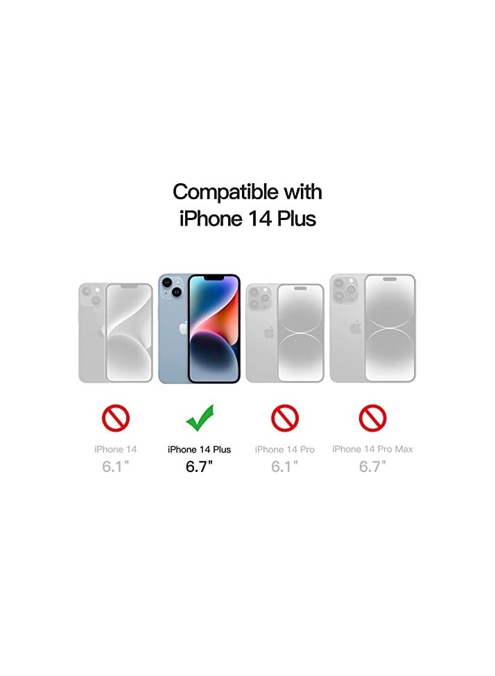 JETech Full Coverage Screen Protector for iPhone 14 Plus 6.7-Inch with Camera Lens Protector, Tempered Glass Film, HD Clear, 2-Pack Each - Image 5