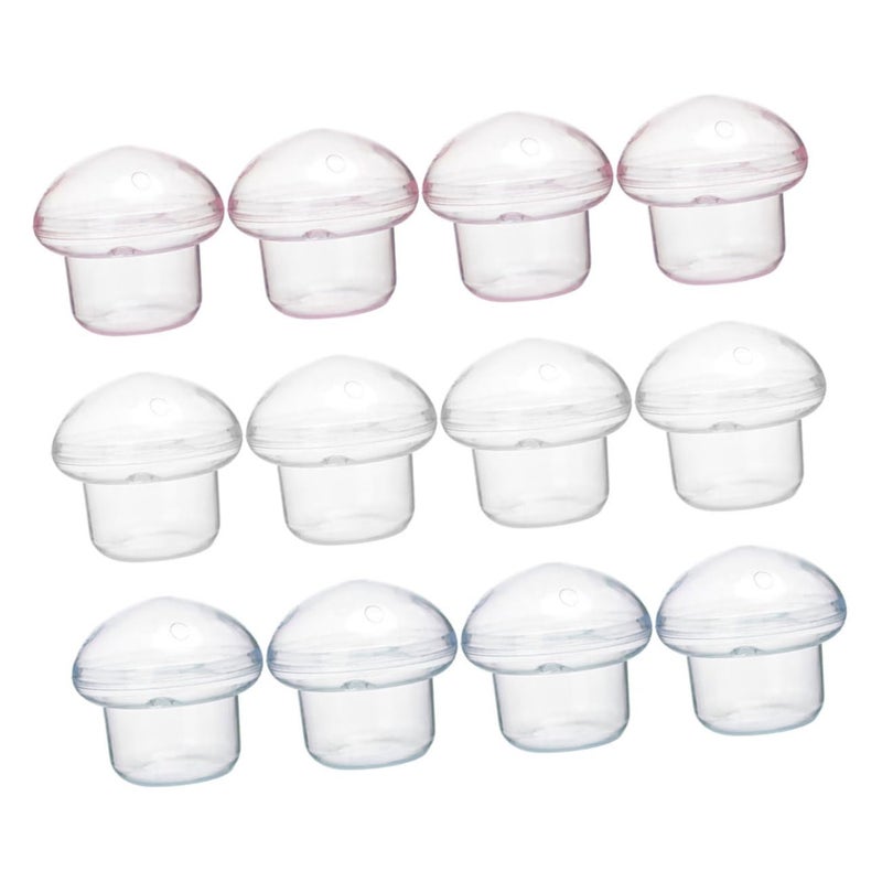 12Pcs Clear Mushroom Shaped Candy Boxes for Wedding Favors Party Treats and Decorations - Image 2