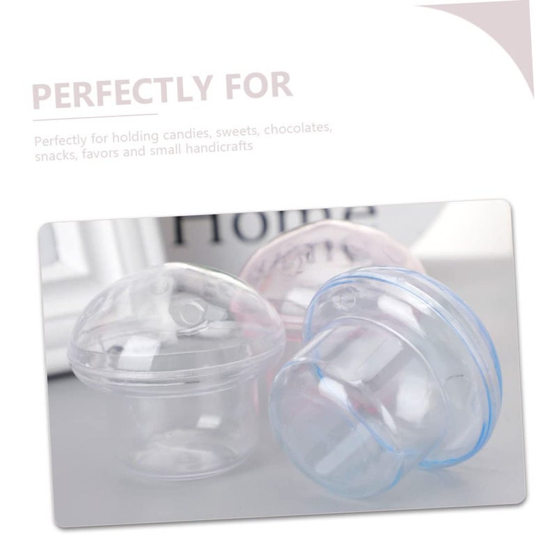12Pcs Clear Mushroom Shaped Candy Boxes for Wedding Favors Party Treats and Decorations - Image 5