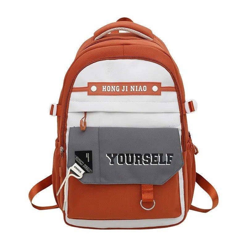 Bluejw Shaodong High-Value Middle High School Students Large Capacity Versatile Lightweight Curved Shoulder Straps Polyester - Image 1