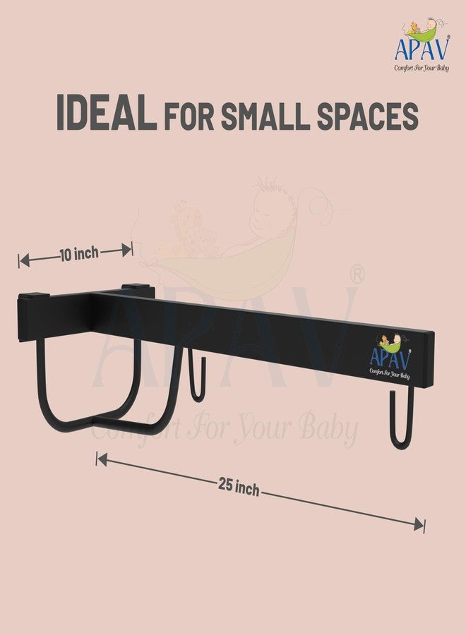 APAV 2 In 1 Baby Toddler With Window Hanging Metal Stand And Hanging Harness Function - Fun Activity For 6-12 Months Infant (Hanger With Zula (Swing)), 68 cm - Image 3