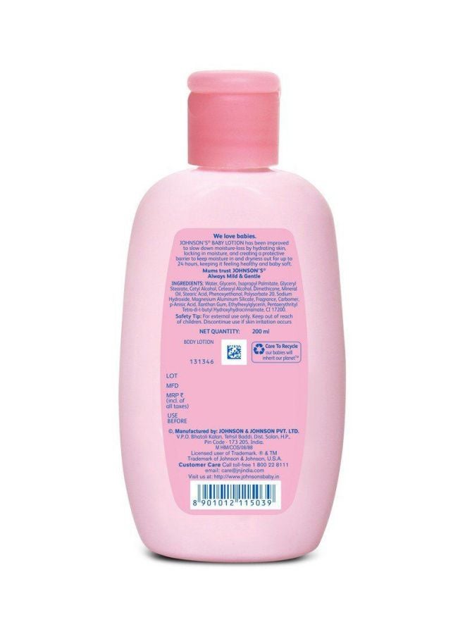 Johnson's 24-Hour Baby Moisturizing Lotion, 200ml - Image 2