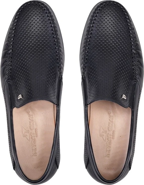 نيفزات اوناي Black Summer Laceless Men's Shoes -12659-