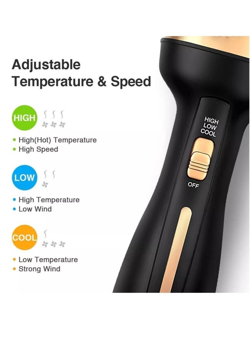 Hot Air Brush, 4 in 1 Hair Dryer Brush & Volumizer, One Step Blow Dryer Suitable for Straight and Curly Hair, Ceramic Coating Achieve Salon Styling at Home 1000W - Image 4