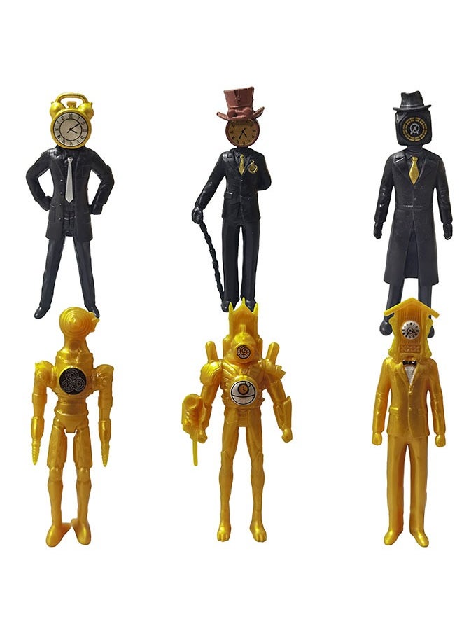 Realfrog - 6 Pcs Skibidi Toilet Man Toy Set Ideas Toys Battle Horror Game Model Ideas Toys Gifts for Adult & Kids - Image 1