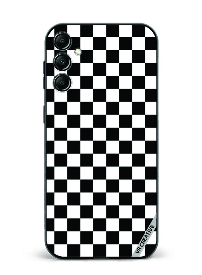 VR CREATIVE Protective Case Cover For Samsung Galaxy A15 5G/A15 Black And White Box Design Multicolour - Image 1
