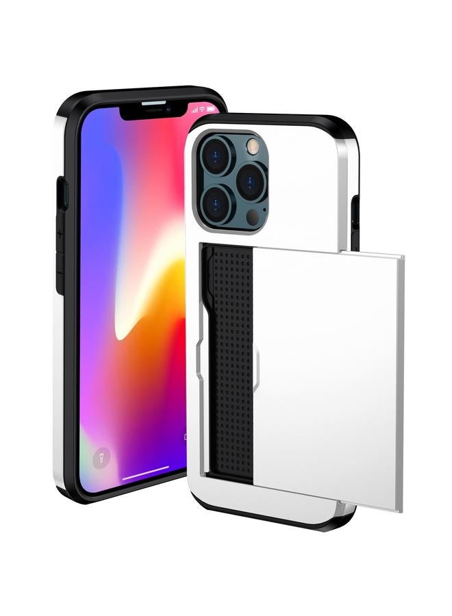 S-TOP Case For iPhone 14 Plus Shockproof Armor Protective Phone Case with Slide Card Slot - Image 2