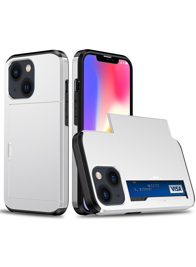 S-TOP Case For iPhone 14 Plus Shockproof Armor Protective Phone Case with Slide Card Slot - Image 1