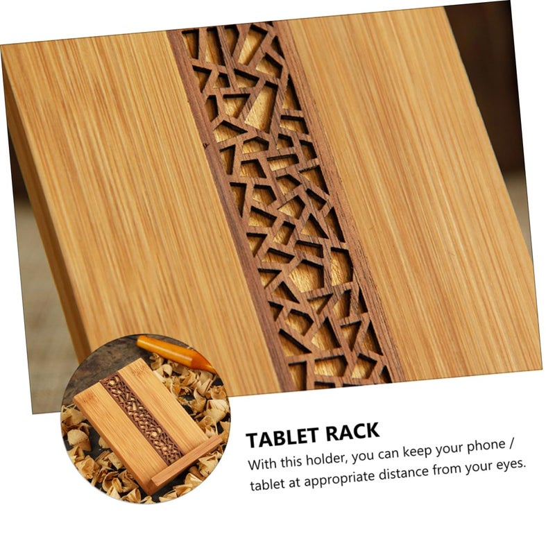 Wooden Phone Stand For Desk Compact Mobile And Tablet Holder - Image 4