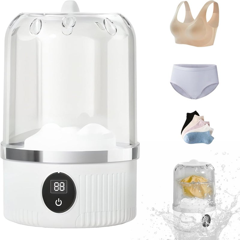 Fejytor Underwear Washer, Portable Mini Washing Machine, 2025 Upgraded Mini Washings Machines, Rechargeable Cordless Washing-Machine, Laundry Cup for Bra, Underwear, Socks (white) - Image 1
