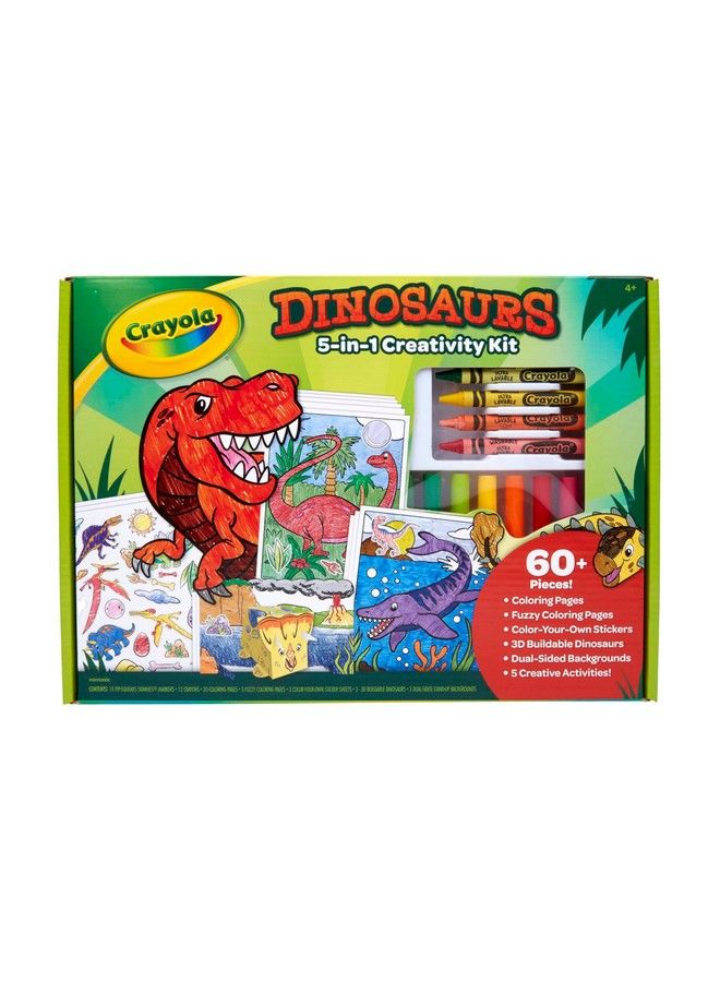 Crayola Dinosaur 5 In 1 Art Kit Dinosaur Toys Alternative Gift For Kids Ages 4 5 6 7 - Image 2