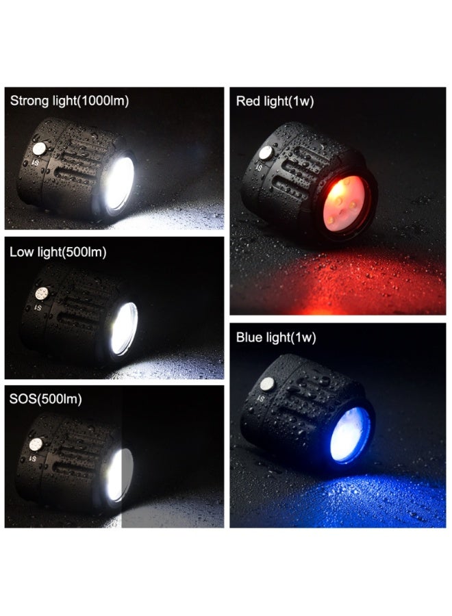PULUZ 40m Underwater LED Photography Fill Light 1000LM 3.7V/1100mAh Diving Light for GoPro Hero11 Black / HERO10 Black / HERO9 Black /HERO8 / HERO7 /6 /5 /5 Session /4 Session /4 /3+ /3 /2 /1, Insta360 ONE R, DJI Osmo Action and Other Action Cameras - Image 4
