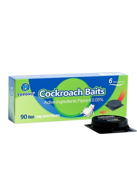 6 pack cockroach baits cockroach bait station for large cockroaches kill nests insecticide