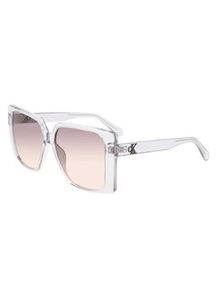 Calvin Klein Jeans Men's Rectangular Sunglasses - CK23102S-971-5614 - Lens Size: 56 Mm  - Image 2