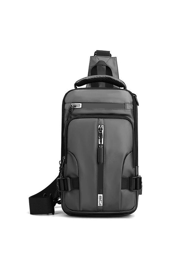 Sharpdo - Men's Multifunctional Oxford Waterproof Casual Waistpack Adjustable Straps Premium Lightweight Waist One Shoulder Cross-body Back Bag for Gym Fitness Workout Travel Work Commute - Image 1