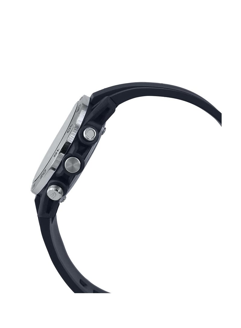 كاسيو ساعة كاسيو انالوج-رقمية بمينا اسود للرجال- ECB-40P-1ADF - Image 2